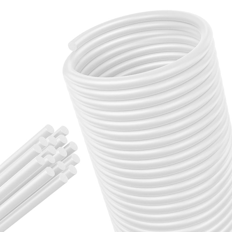 Taikula 15FT Backer Rod 1/2 Inch Diameter Rubber Caulk Concrete Expansion Joint Filler White Saver Weather Strip Seal for Gaps and Joints Concrete Filling (1/2 Inch x 15FT) - Image 1